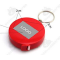 Round colorful portable measuring tape ruler keychain ring